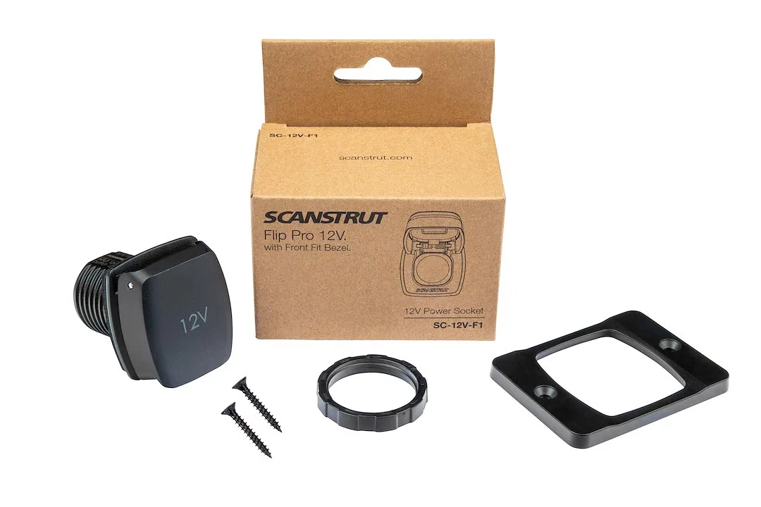 SC-12V-F1 – SCANSTRUT Power Port Socket, Cigarette Lighter Plug 1 Power Port Black 10 To 15 Volt DC Input Voltage 10 ...